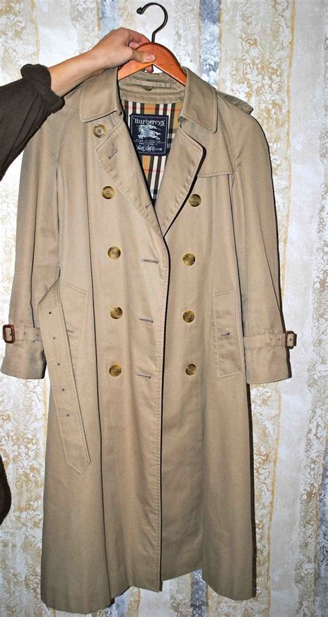 used men's burberry trench coat 38|burberry vintage men's trench coat.